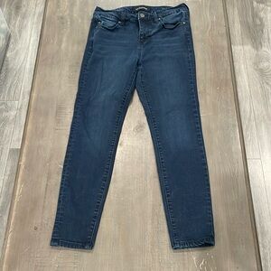 The Ankle Skinny Liverpool jeans in a size 4 petite. Dark blue denim color